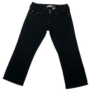 Red Engine Blue Cropped Jeans